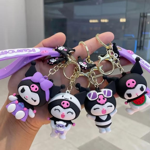 Jewelry - New Kuromi purple keychain